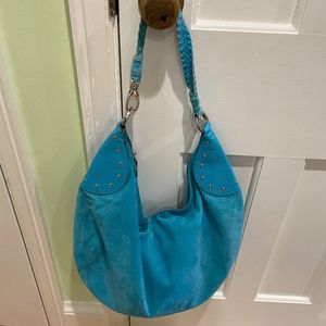 Suede Hobo Handbag